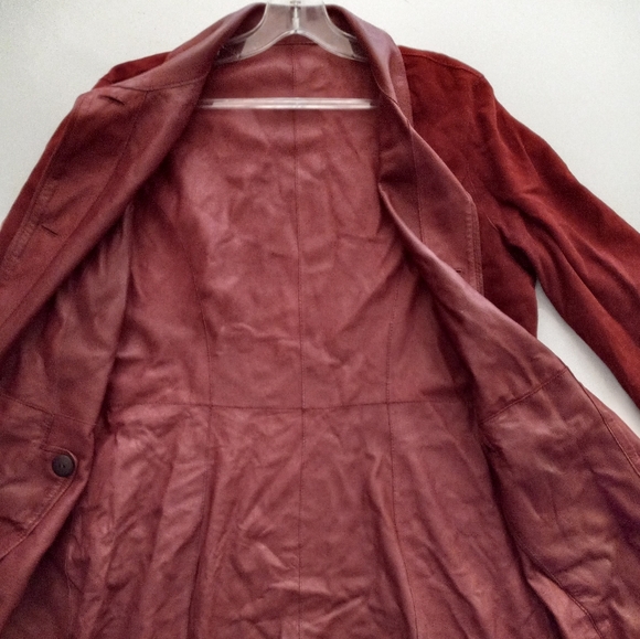 Moisuri Arte Couio Firen Vintages Leather & Suede Reversible Jacket in Red Peper - Picture 8 of 14